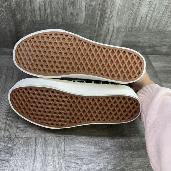 Vans Tapered Sk8-Hi Women's size 9.5 Dark Grey Denim Stacked Shoes - Picture 7 of 8